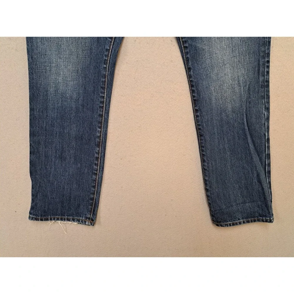 J Crew Pants Mens Blue Denim Jeans Style 770 Straight Men 34x32 (Measures 36x31)
